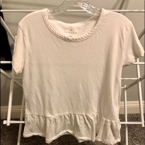 white peplum t-shirt